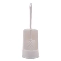 Toilet borstel met houder wit,blauw, beige, bruin